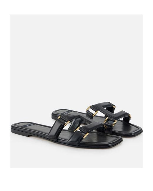 Elisabetta Franchi White Logo Detail Slippers