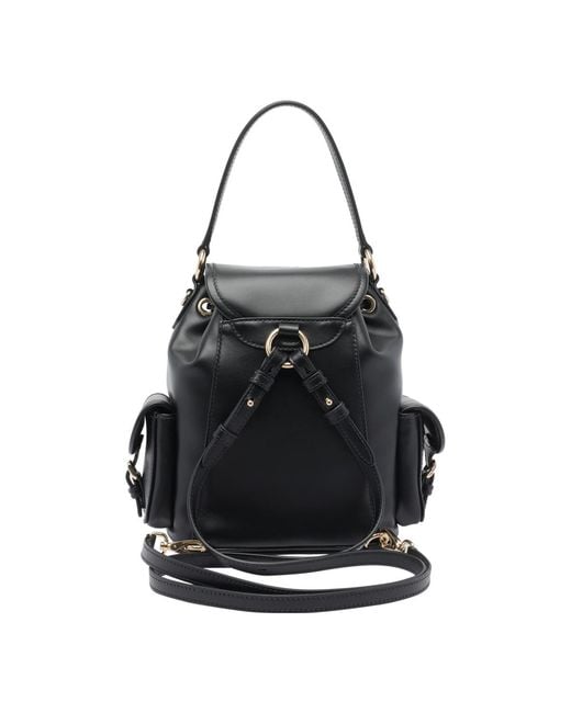 Miu Miu Black Flap Backpack