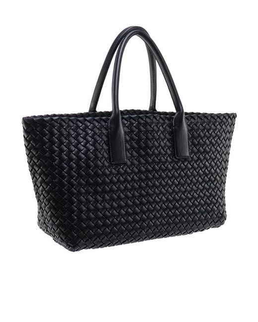 Bottega Veneta Black Small Cabat