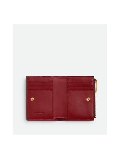 Bottega Veneta Purple Cassette Small Bi-Fold Wallet