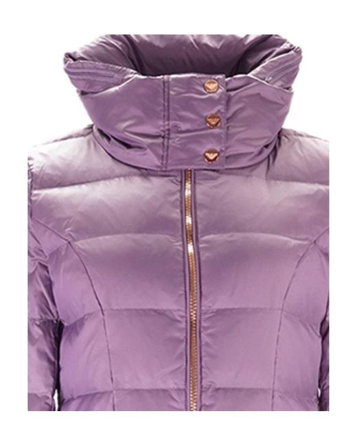 EA7 Purple Logo Details Down Jacket