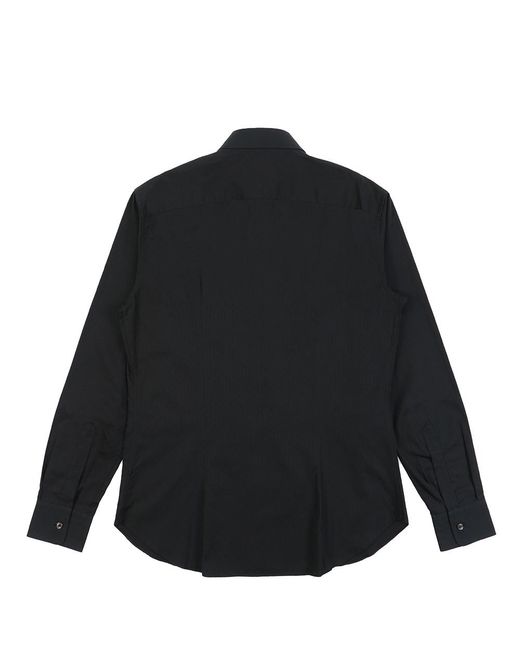 Ferragamo Black Lapel Shirt for men