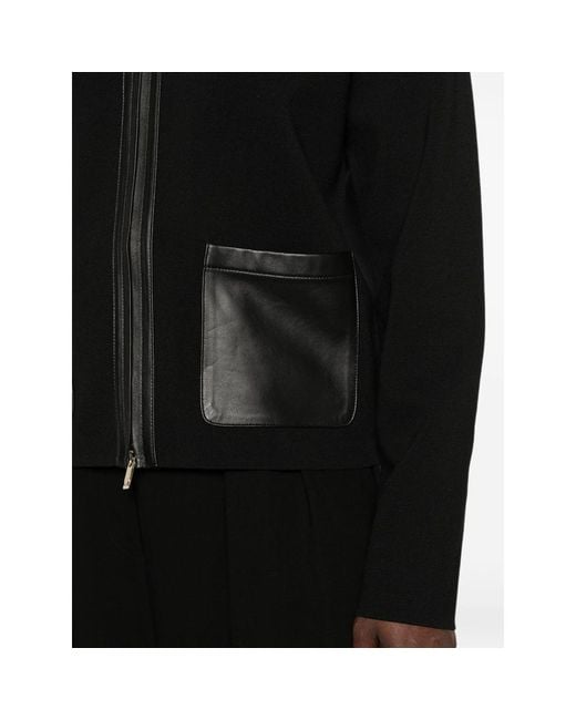 Max Mara Black Hooded Cardigan