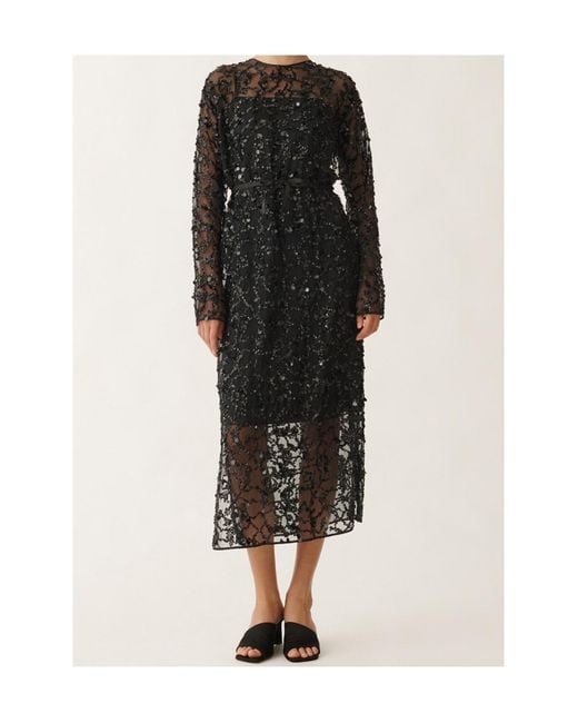 Fabiana Filippi Black Long-Sleeved Dress