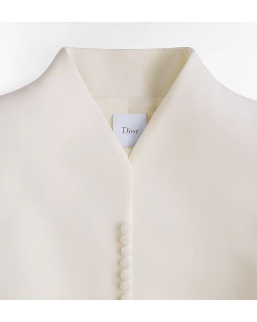 Dior White Wool Blazer