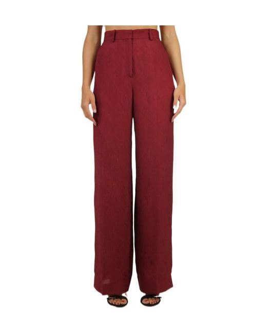 Lanvin Red Belt Loop Track Pants
