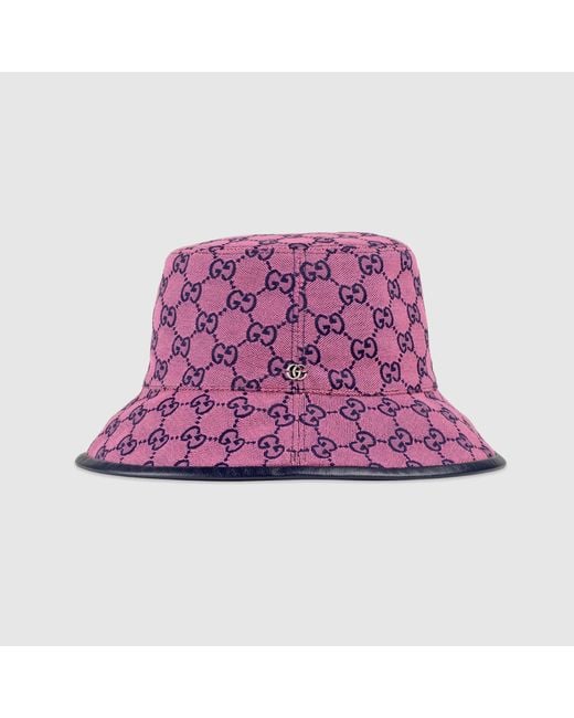 Gucci Purple Gg Multicolour Bucket Bag