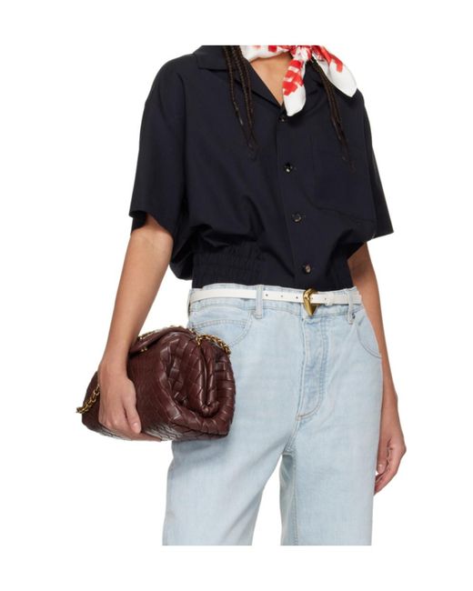 Bottega Veneta Blue Elasticated Waistband Shirt