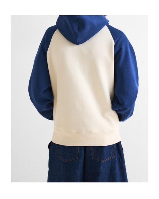 AMI Blue Logo Hoodie for men