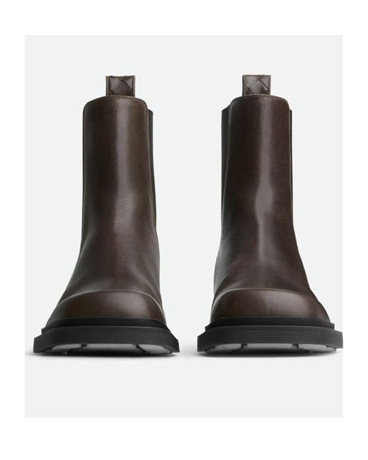 Bottega Veneta Black Ben Chelsea Square Toe Boots for men