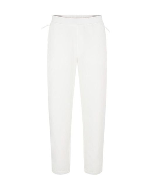C P Company White Logo-Patch Track Pants for men