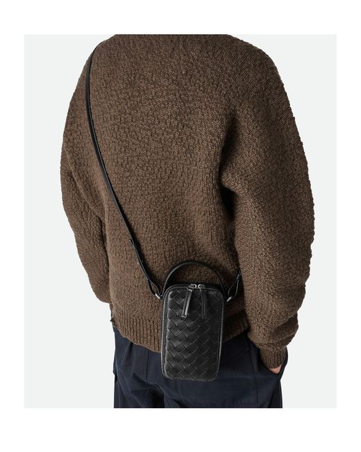 Bottega Veneta Blue Getaway Phone Pouch for men