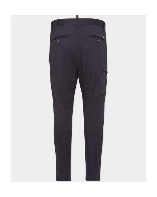 DSquared² Blue Sexy Cargo Trousers for men