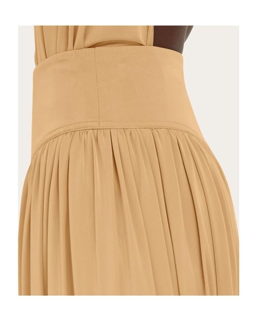 Ferragamo Natural Skirt With Basque Detail