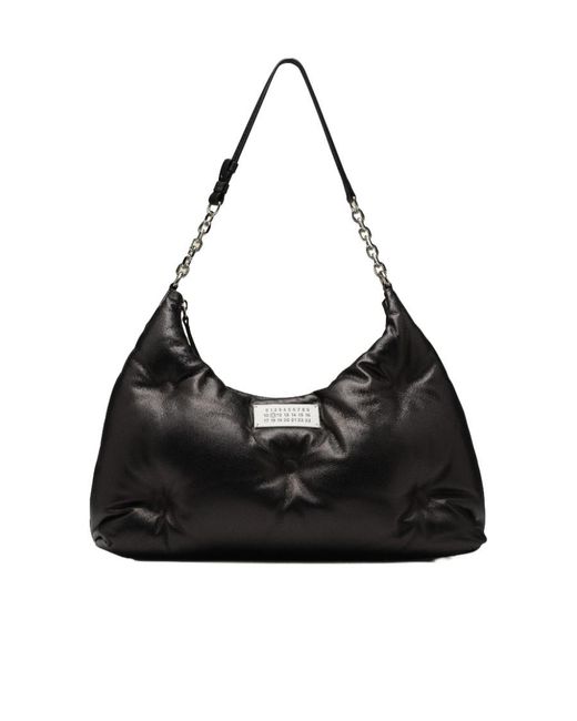 Maison Margiela Black Glam Slam Medium Shoulder Bag