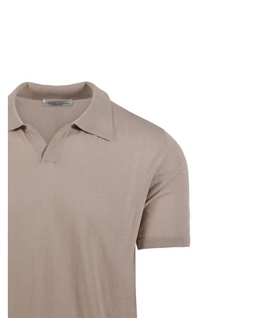 Roberto Collina Gray V-Neck Top for men