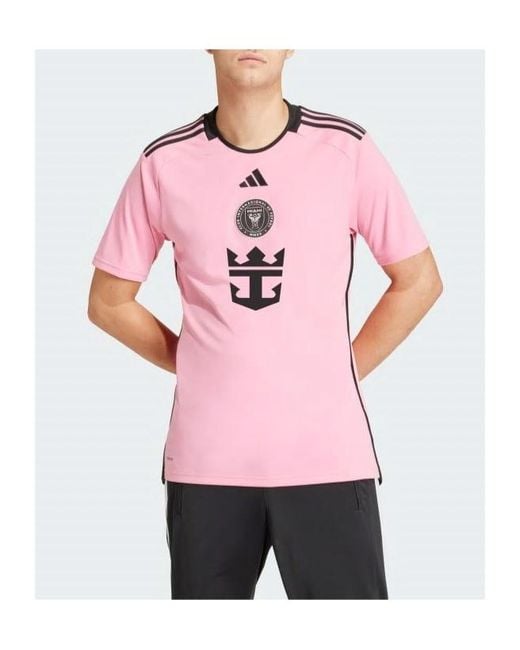 Adidas Pink Inter Miami Cf 24/25 Home Shirt T-Shirt for men
