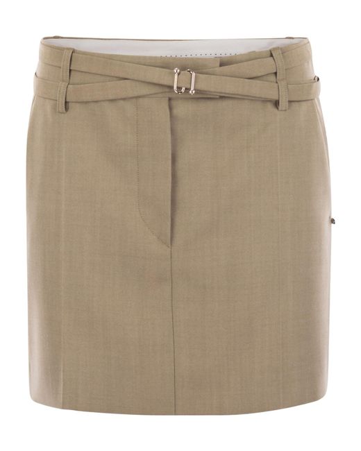 Sportmax Natural Fify Mini Skirt