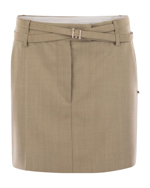 Sportmax Natural Fify Mini Skirt