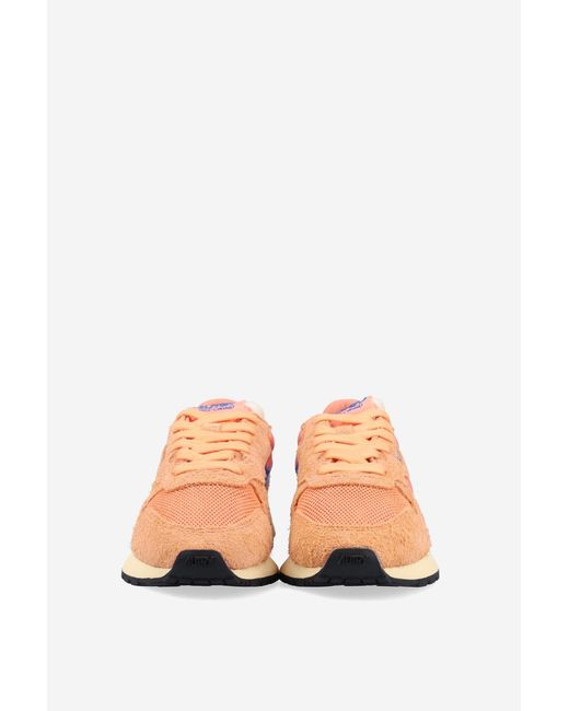 Autry Pink Lace-Up Sneakers