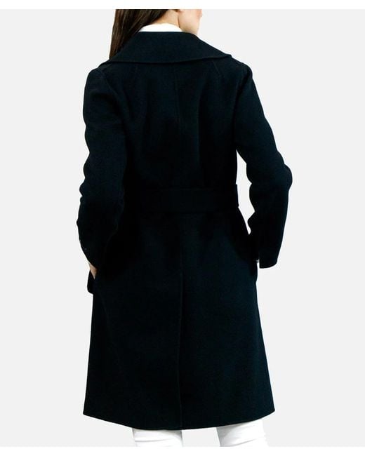 Max Mara Blue Girdle Coat
