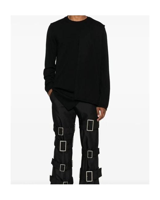 Comme des Garçons Black Comme Des Garçons Shirt Asymmetrical Hem Layered Jumper for men