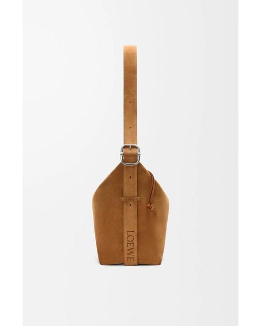 Loewe Brown Large Loop Hobo Bag for men