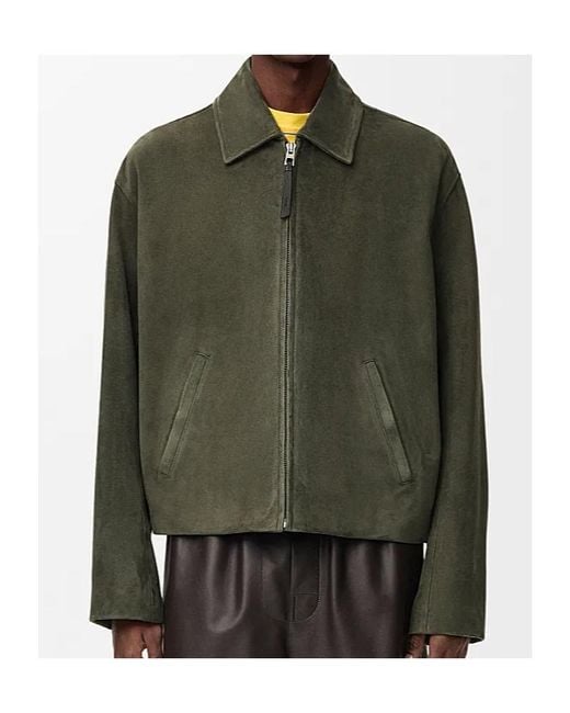 Loewe Green Zip-Up Jacket for men