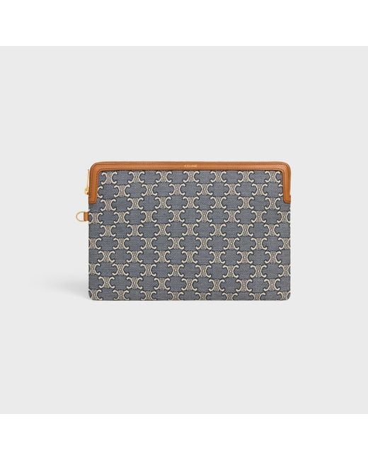 Céline Gray Small Pouch With Strap Cuir Triomphe