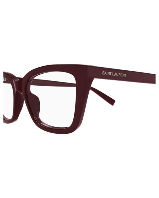 Saint Laurent White Sl 911 Cat-Eye Frame Glasses