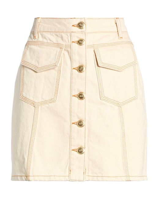 Farm Rio Natural Button-Down Skirt