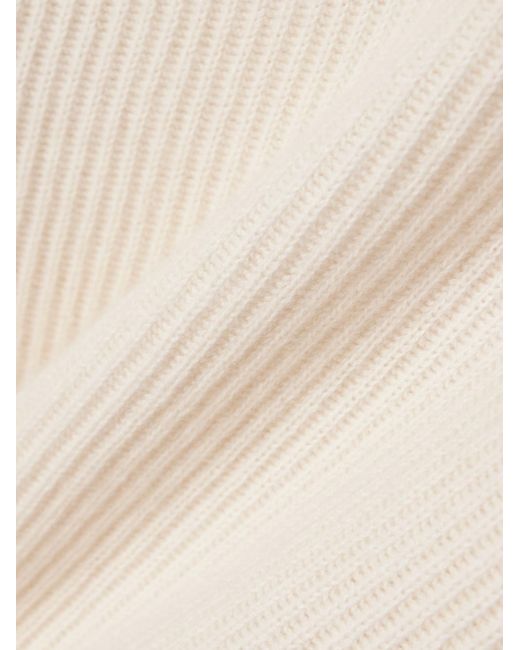 Nili Lotan White Korina Ribbed Sweater