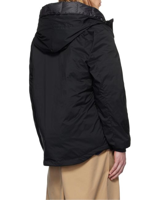 Canada Goose Black Hooded Feather-Down Padded Jacket for men