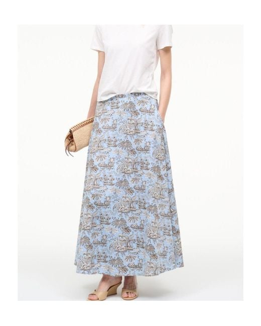 Staud Blue Axel Skirt