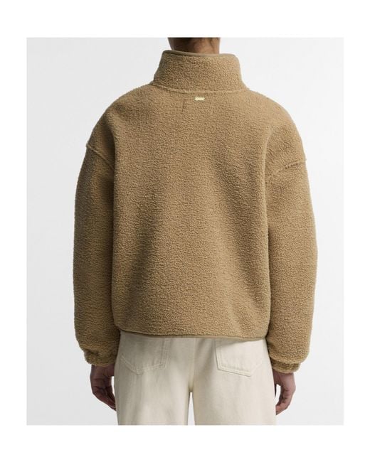 Barbour Natural Cropped Standcollar Sherpa Jacket