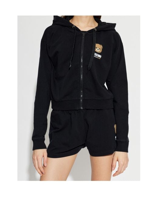 Moschino Blue Underbear Zip Hoodie