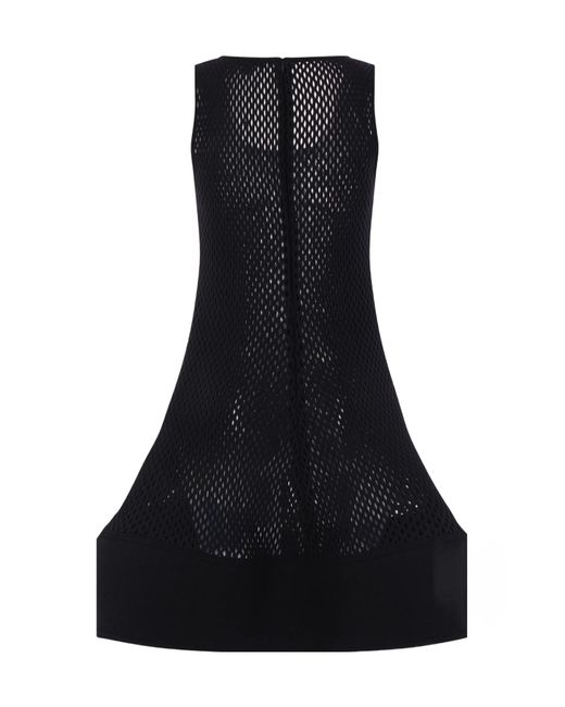 Alaïa Black Alaïa Peplum Sleeveless Dress