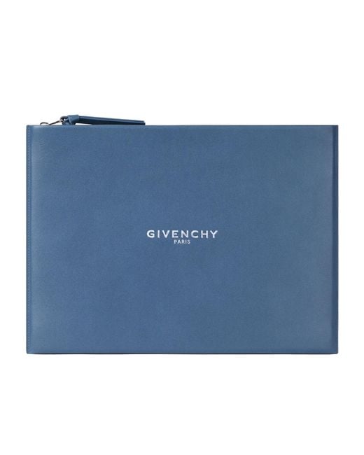 Givenchy Blue Antigona Stamped Large Pouch for men