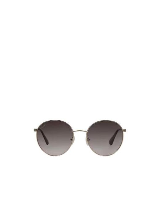 MAX&Co. Metallic Solid-Colored Metal-Framed Sunglasses