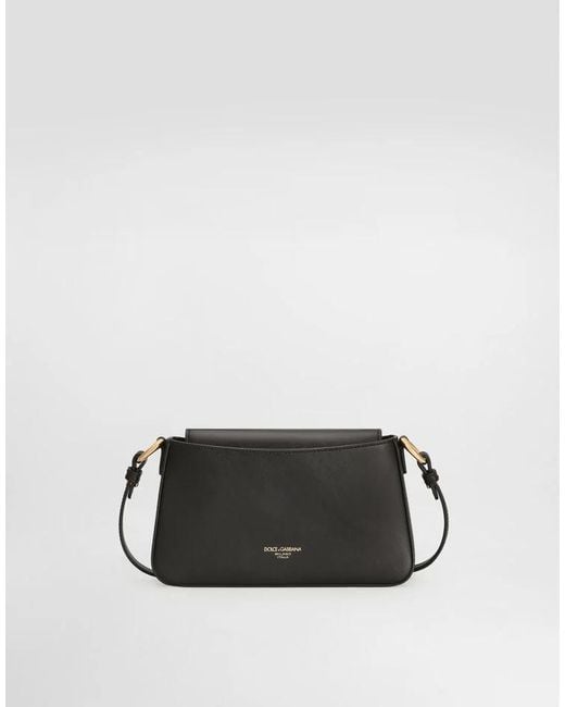 Dolce & Gabbana Black Logo Plaque Phone Bag