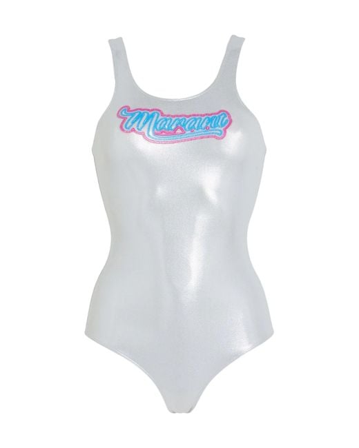 Isabel Marant Blue Sleeveless One-Piece Swimsuit