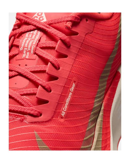 Nike Red Acg Ultrafly Trail Racing Shoes for men