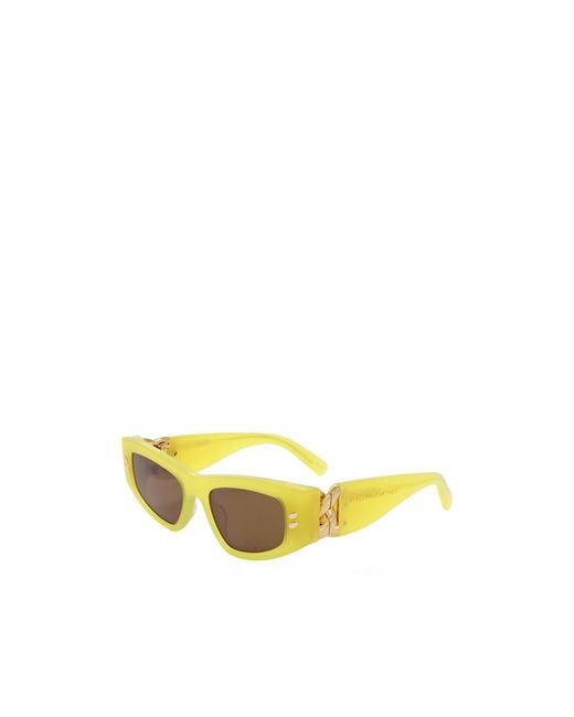 Stella McCartney Yellow Full Frame Sunglasses