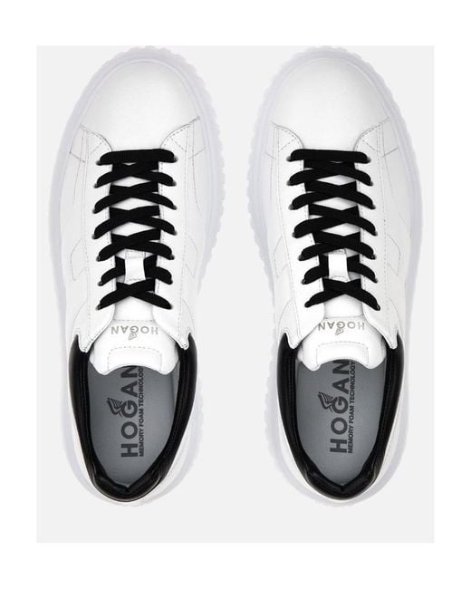 Hogan White H-Stripes/ Sneakers for men