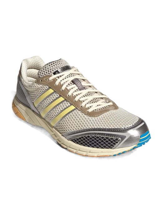 Adidas Originals White Adizero Adios Og Striped Sneakers for men