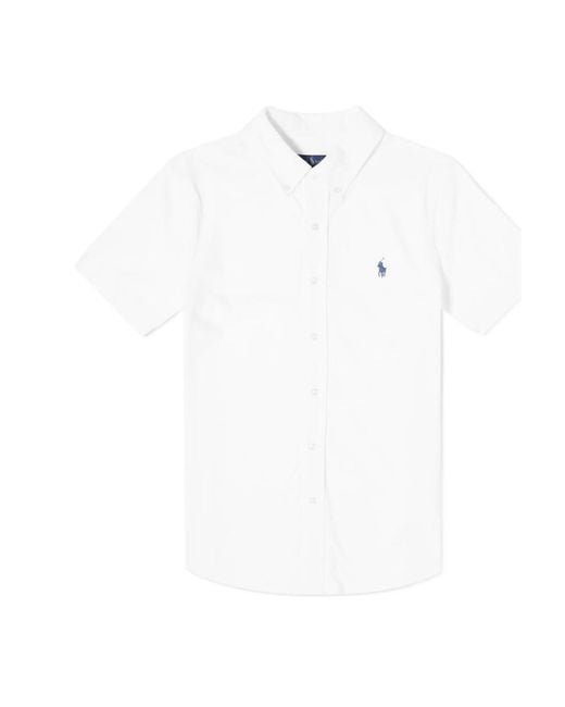 Polo Ralph Lauren White Classic Pique Shirt for men
