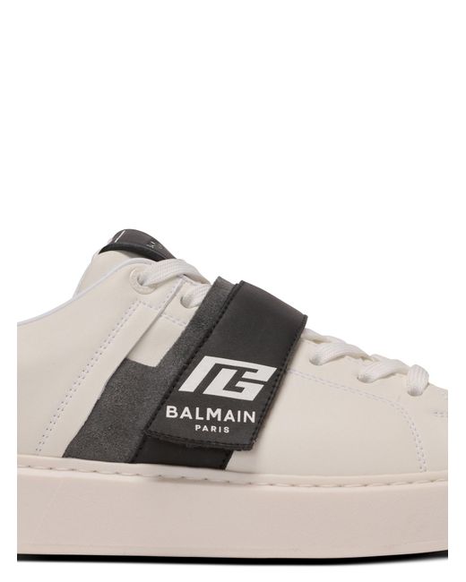 Balmain Multicolor B-Court Lace-Up Sneakers for men