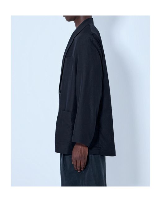 Ssstein Blue Single Breasted Jacket for men