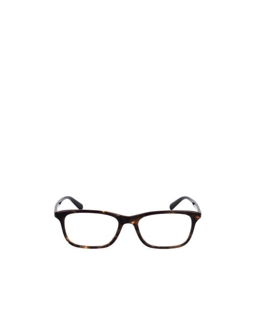 Moncler White Eyewear Rectangular Frame Glasses for men