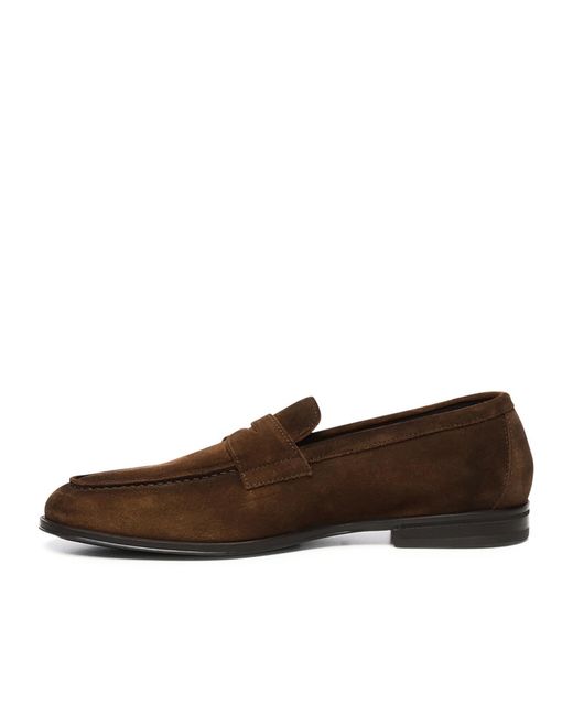 Doucal's Brown Nottingham Penny Slot Loafers for men